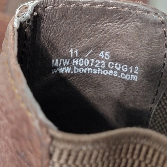 😎Host Pic👀 BORN Men's Brown Leather Brunell Boots Size 11 - Picture 9 of 12